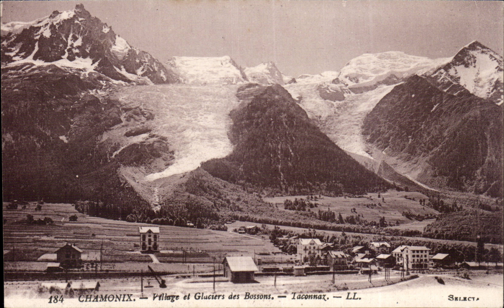 Chamonix - Village et Glaciers des Bossons - Taconnaz - CPA 