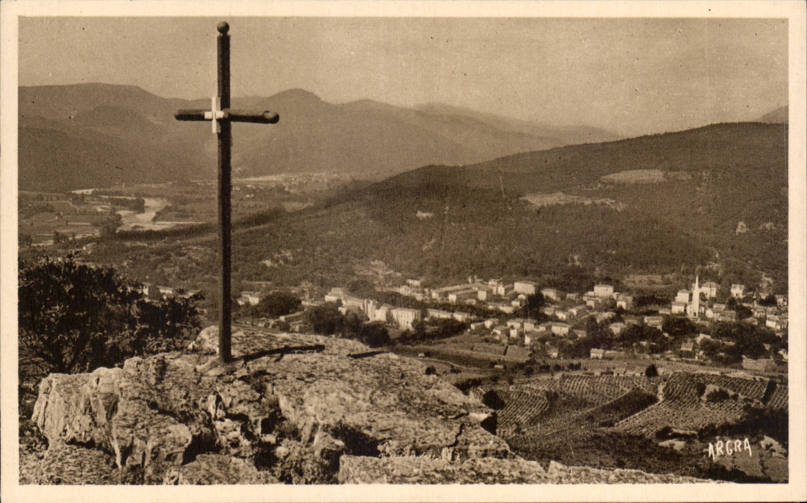 CPA Lamalou les Bains Seen on the valley of Orb taken of hermitage of Capimont