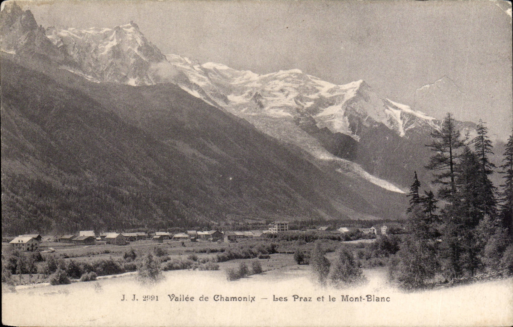 Chamonix - Praz and Mont Blanc - CPA