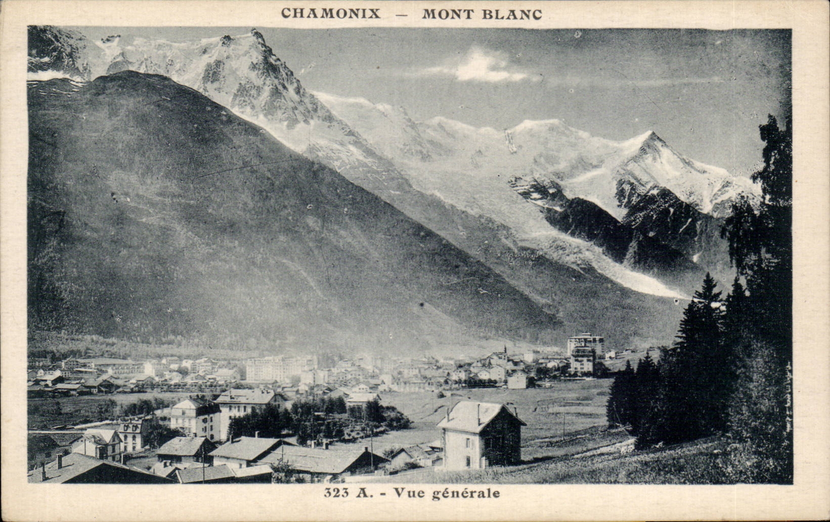 Chamonix - Vue Generale - Mont Blanc - CPA 
