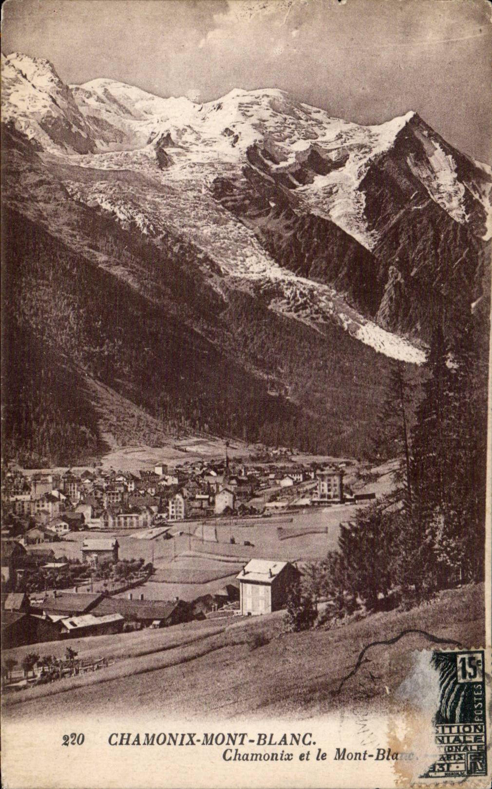 Chamonix - Le Mont Blanc - CPA 
