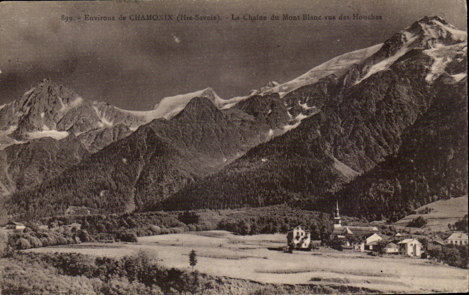 Chamonix - Le Mont Blanc - Vue des Honches - CPA 