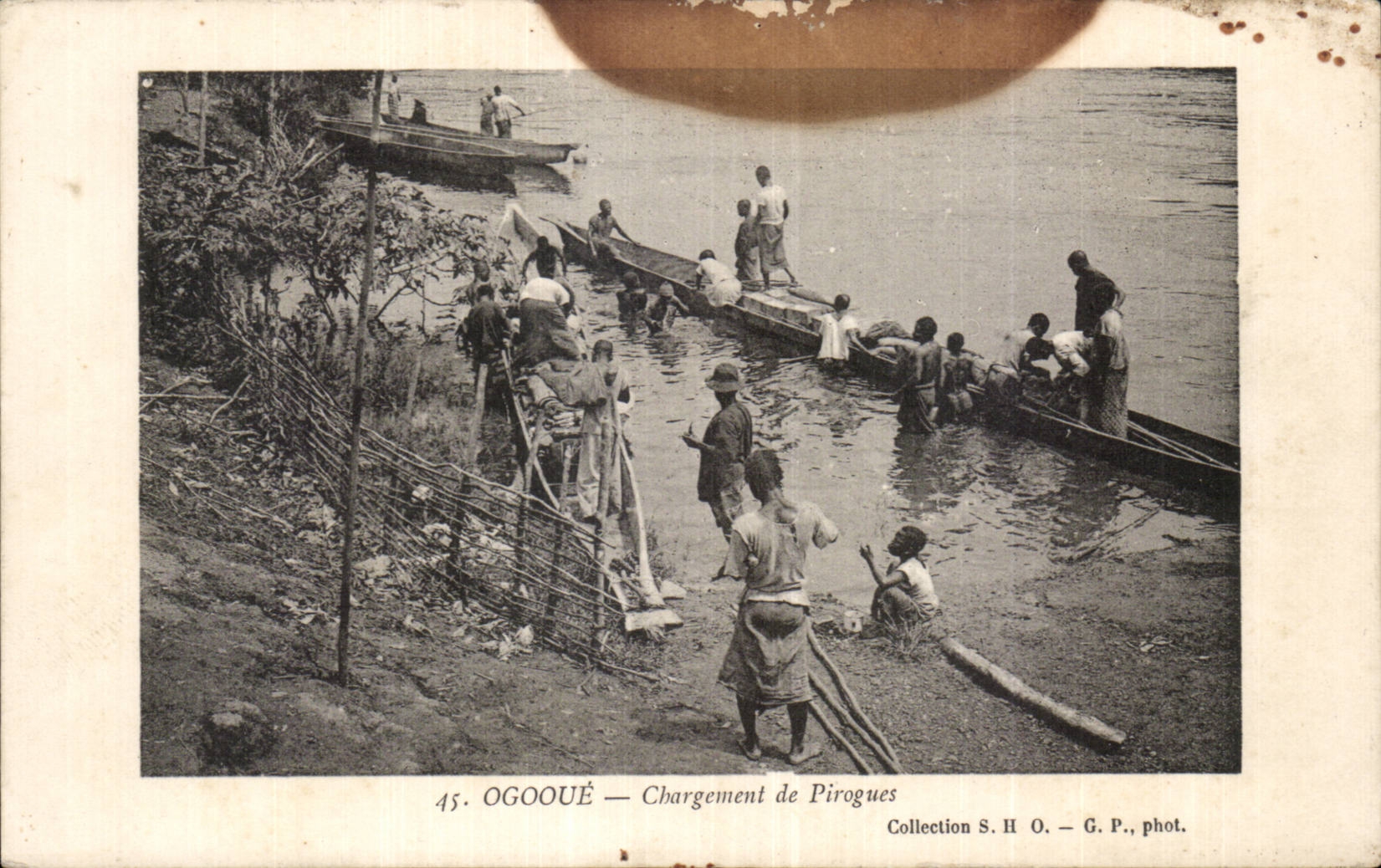 Africa - Africa - Gabon - Ogooue - Change of Dugouts - CPA