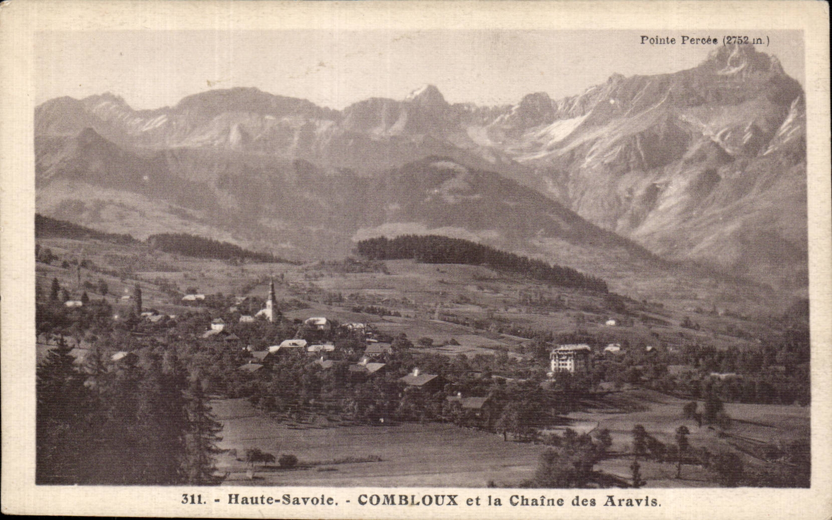 Combloux - Chain of Aravis - CPA