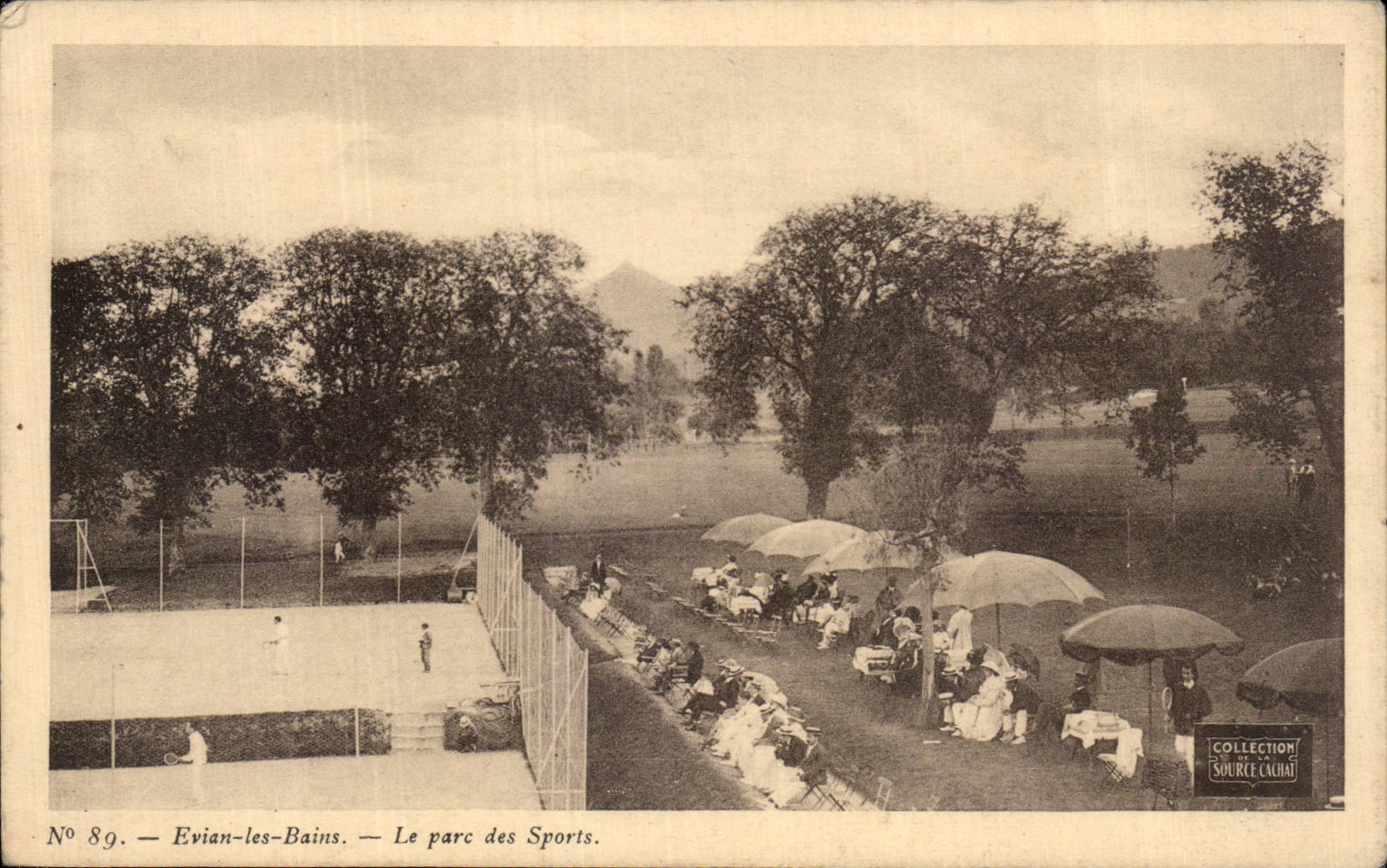 Evian les Bains - the Park of the Sports Tennis - CPA