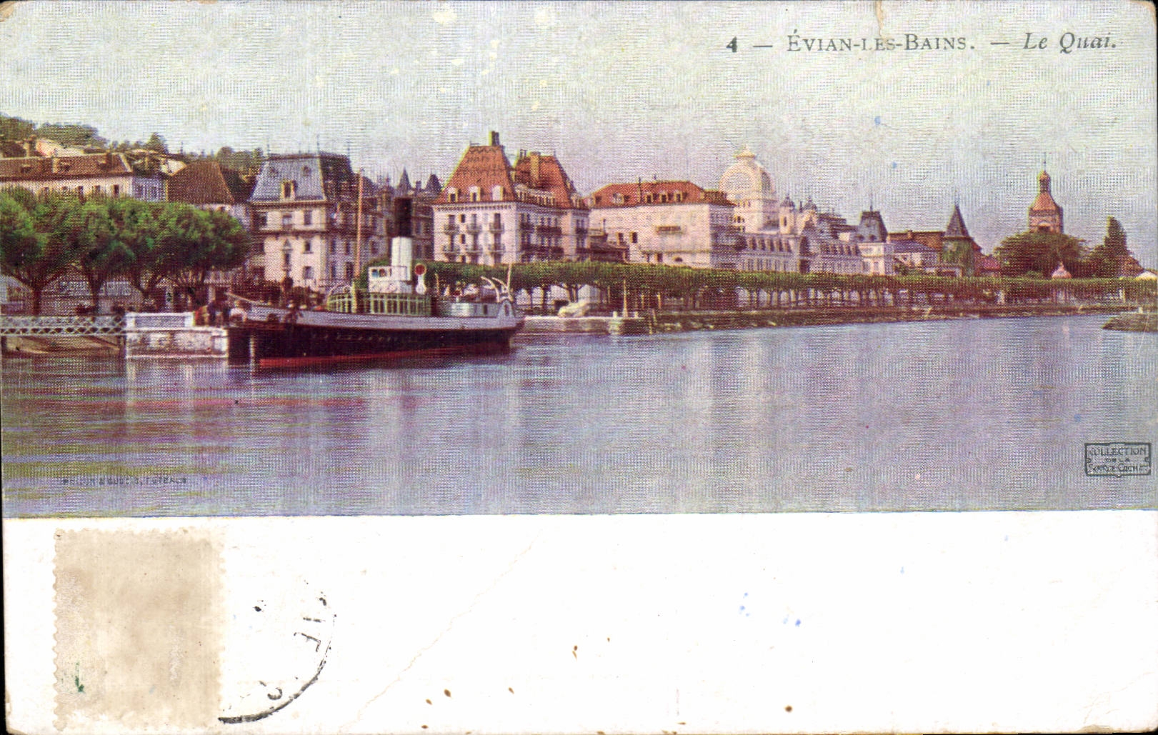 Evian les Bains - the Quay - CPA