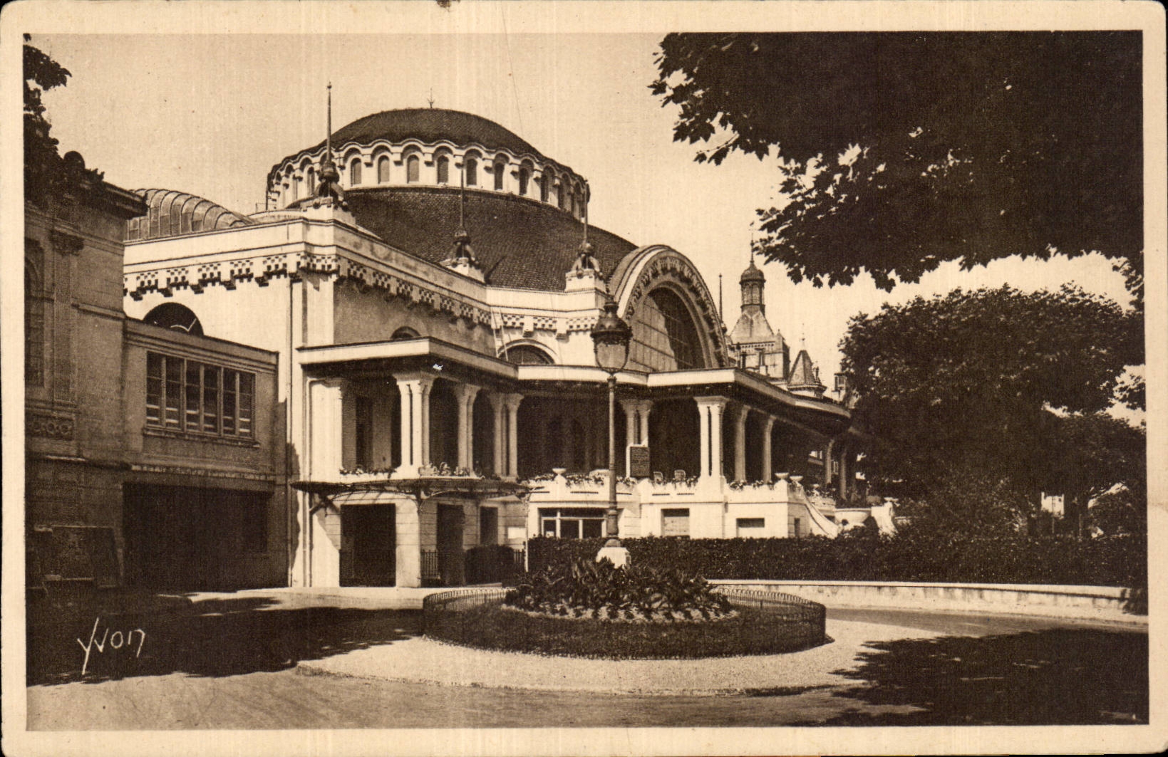 Les Bains - el casino municipal de Evian - Francia suave - Yvon - CPA