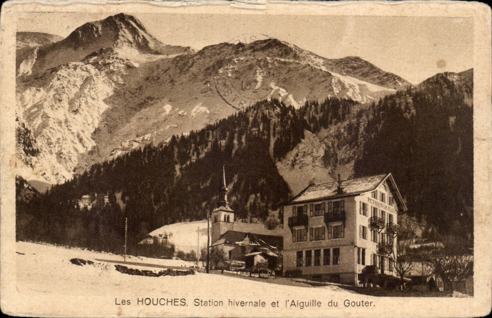 Estacion e interruptor del invierno de CPA Houches al gusto