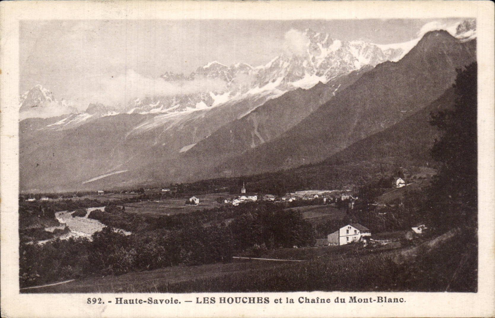 CPA Houches y la cadena de los Pyrenees