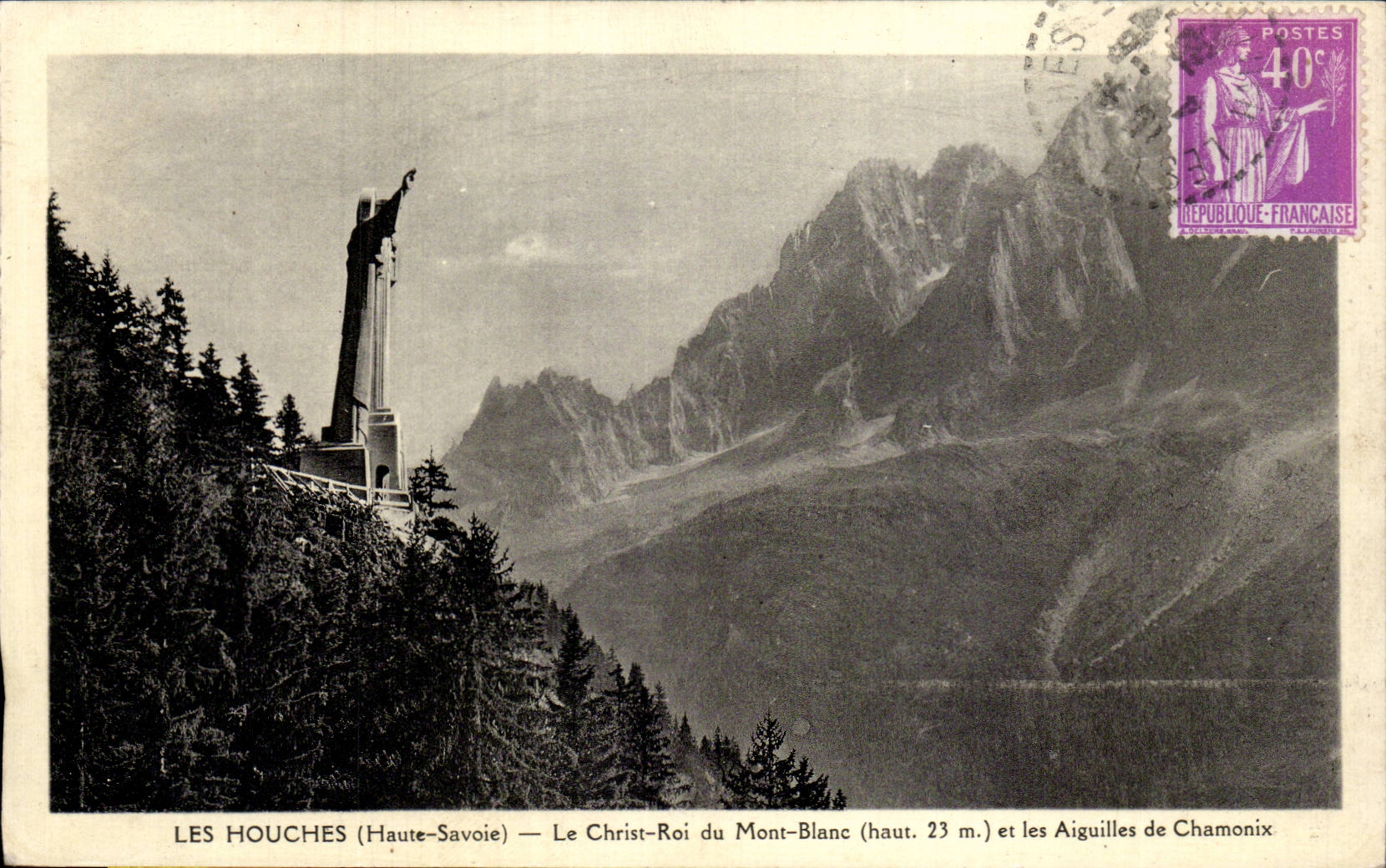 Rey de CPA Houches Cristo de Mont Blanc y agujas de Chamonix