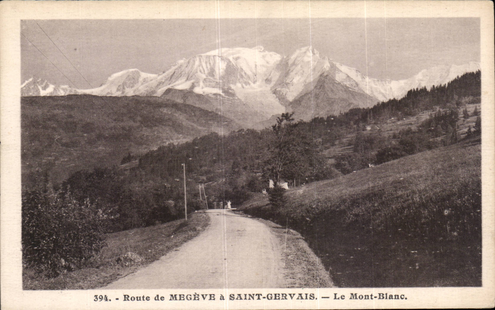 CPA Megeve Route of Megeve has St Gervais Mont Blanc