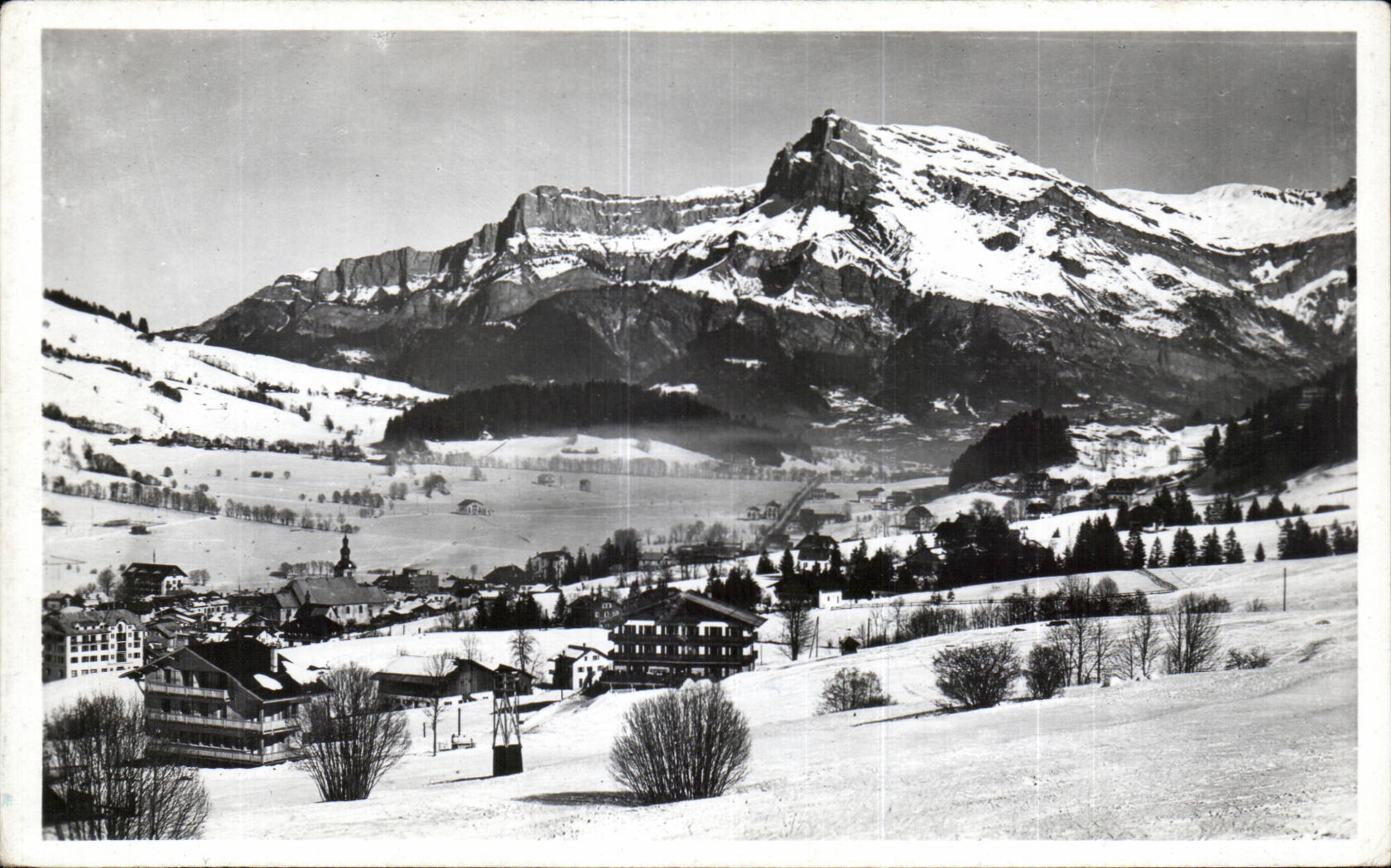 CPA Megeve Station winter switches of Varan