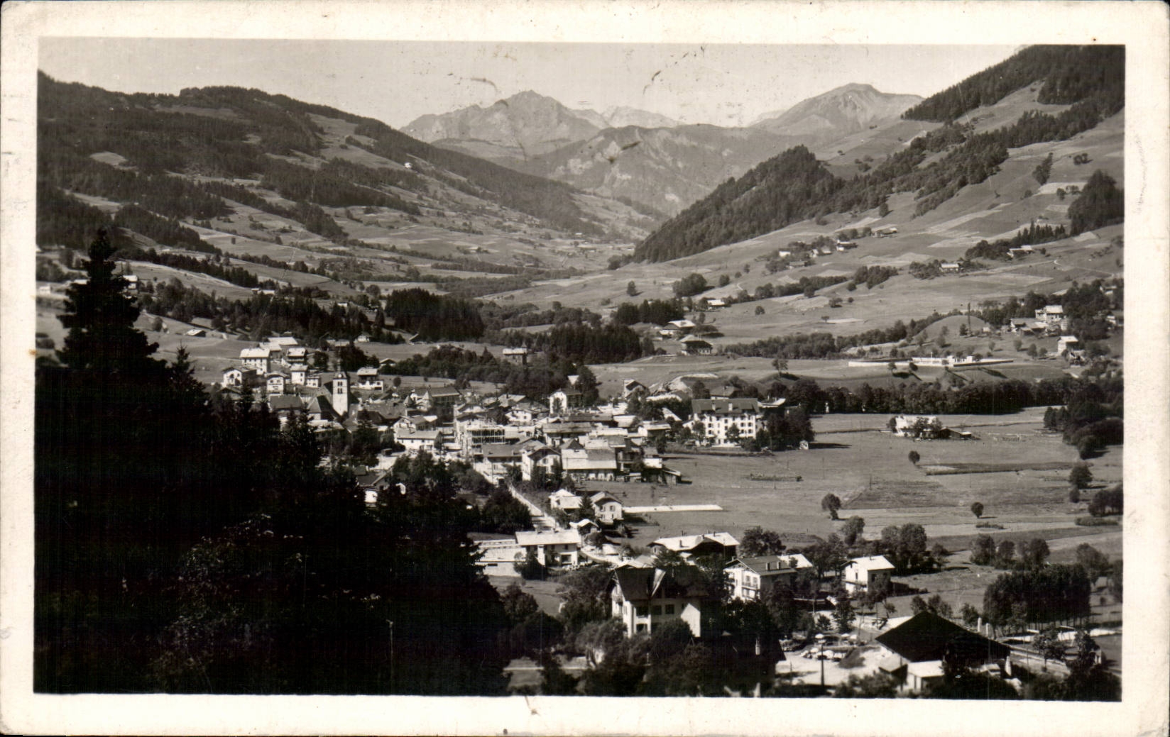 CPSM Megeve View and the valley Arly