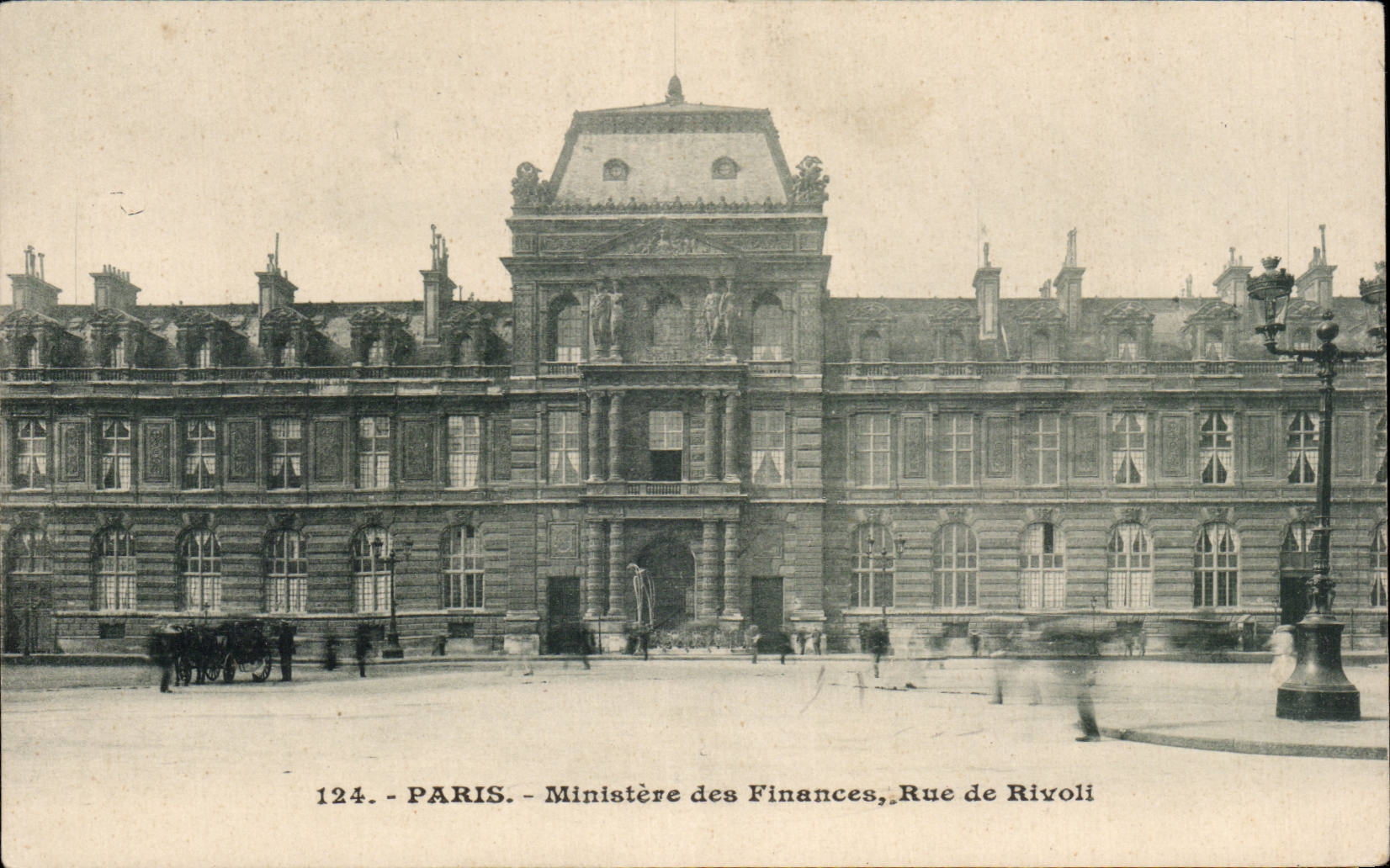CPA Paris Ministry for finances Street of Rivoli