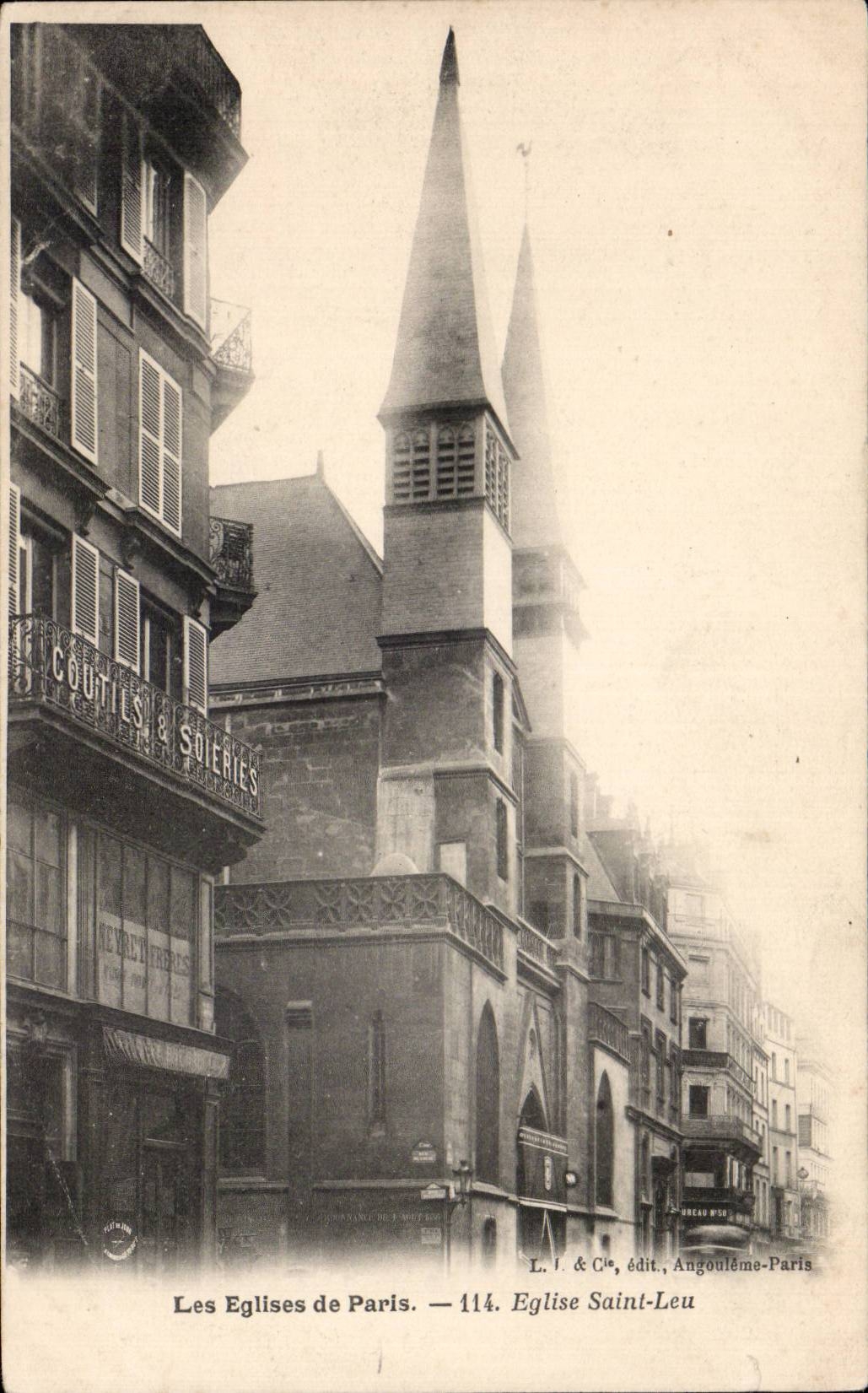 CPA Paris Church Saint Leu