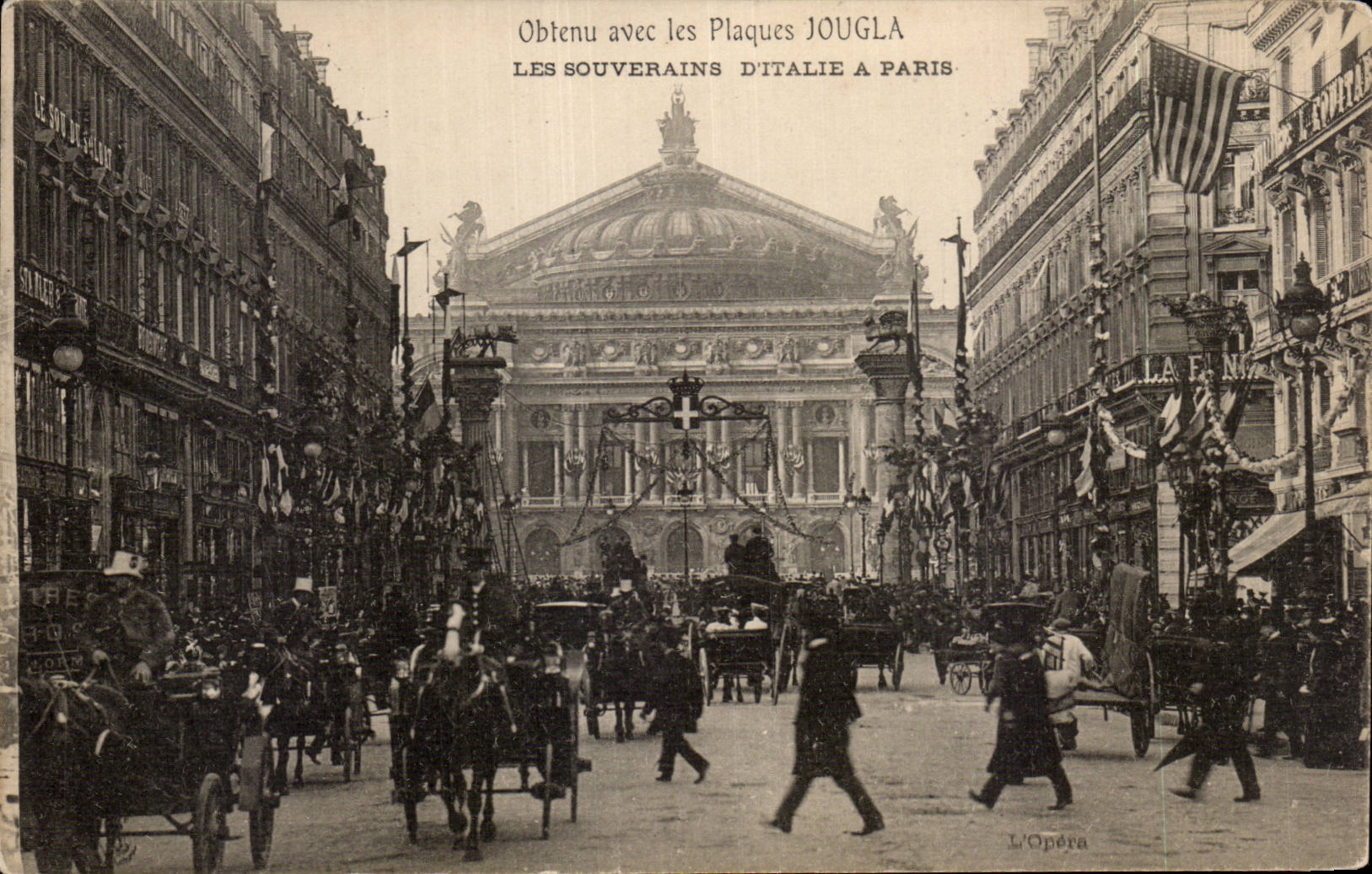 CPA Paris Opera the sovereigns Italy has Paris