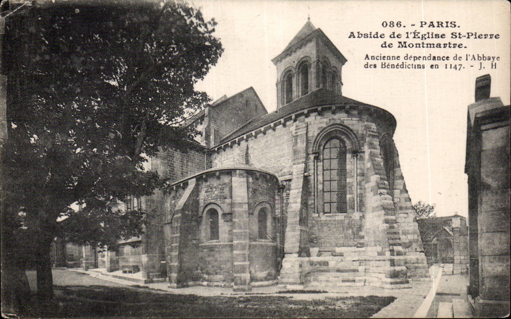 CPA Paris Abside de l eglise St Pierre de Montmartre
