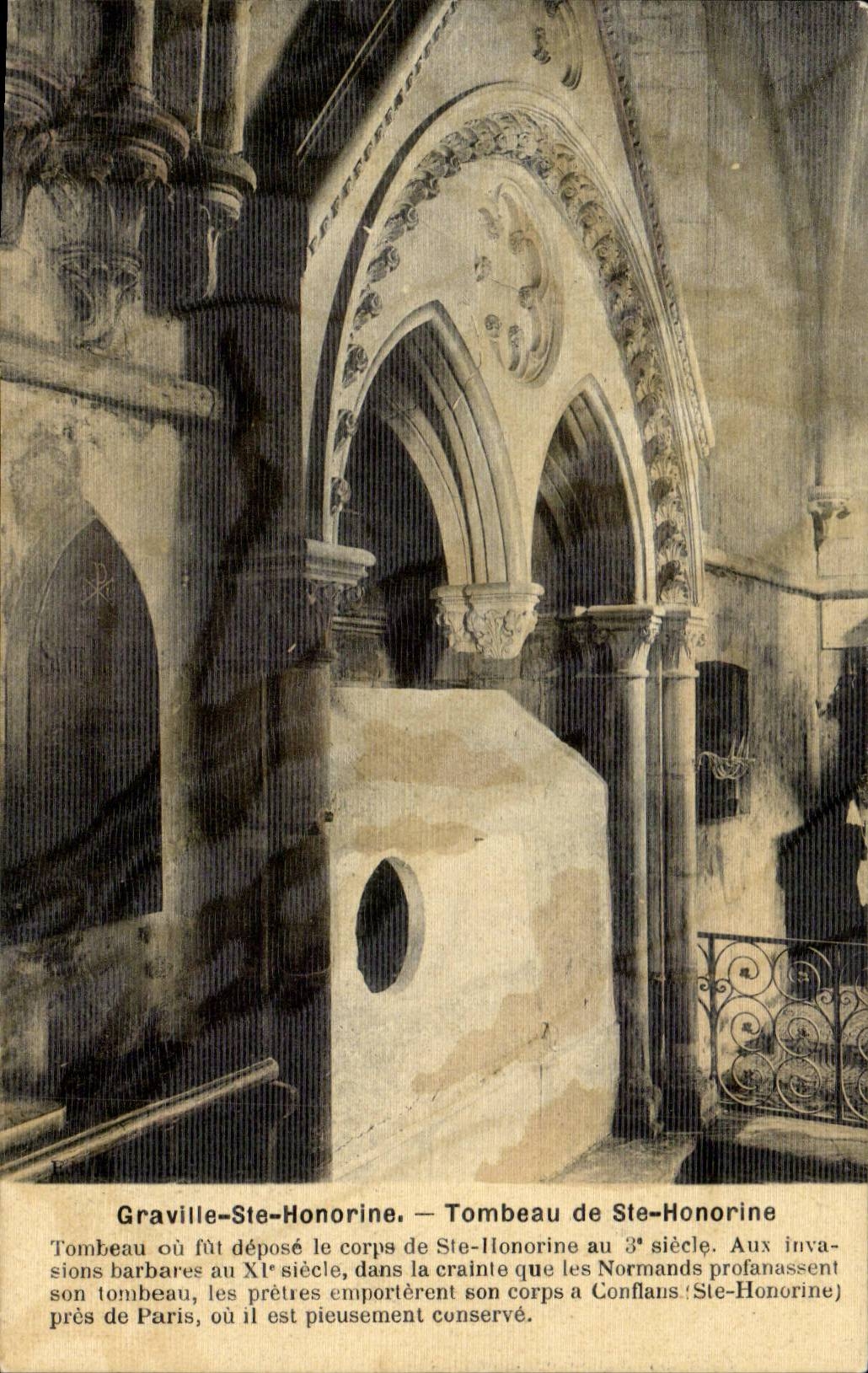 CPA Graville Sainte Honorine the tomb of Honorine