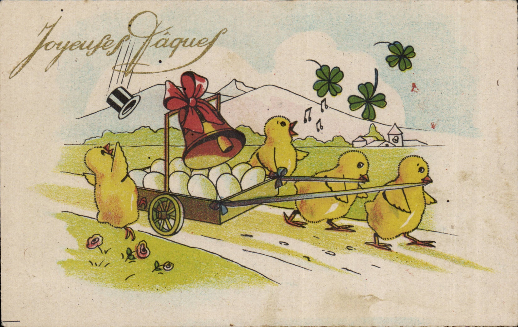 CPA Fantasy Chicks Eggs Easter Easter