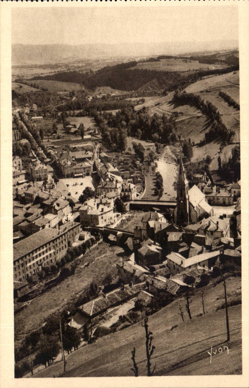 Saint Flour - the Suburb and Mounts of Margeride - CPA