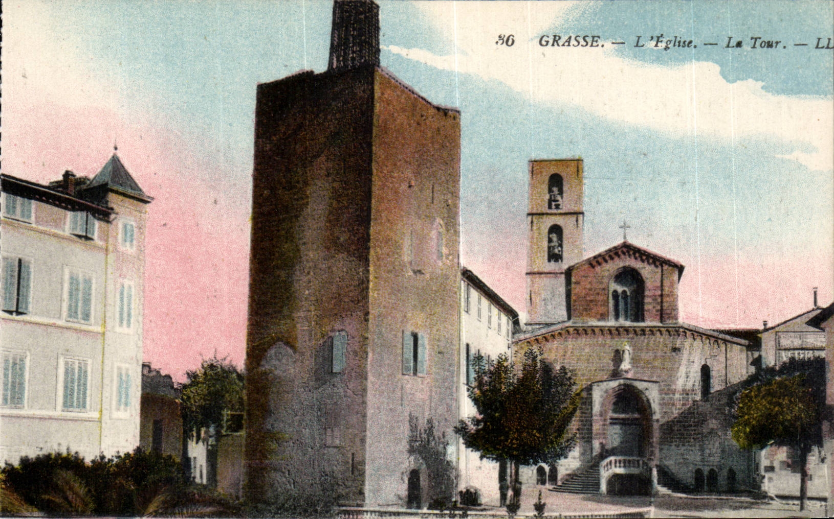 Graso - iglesia - la torre - CPA