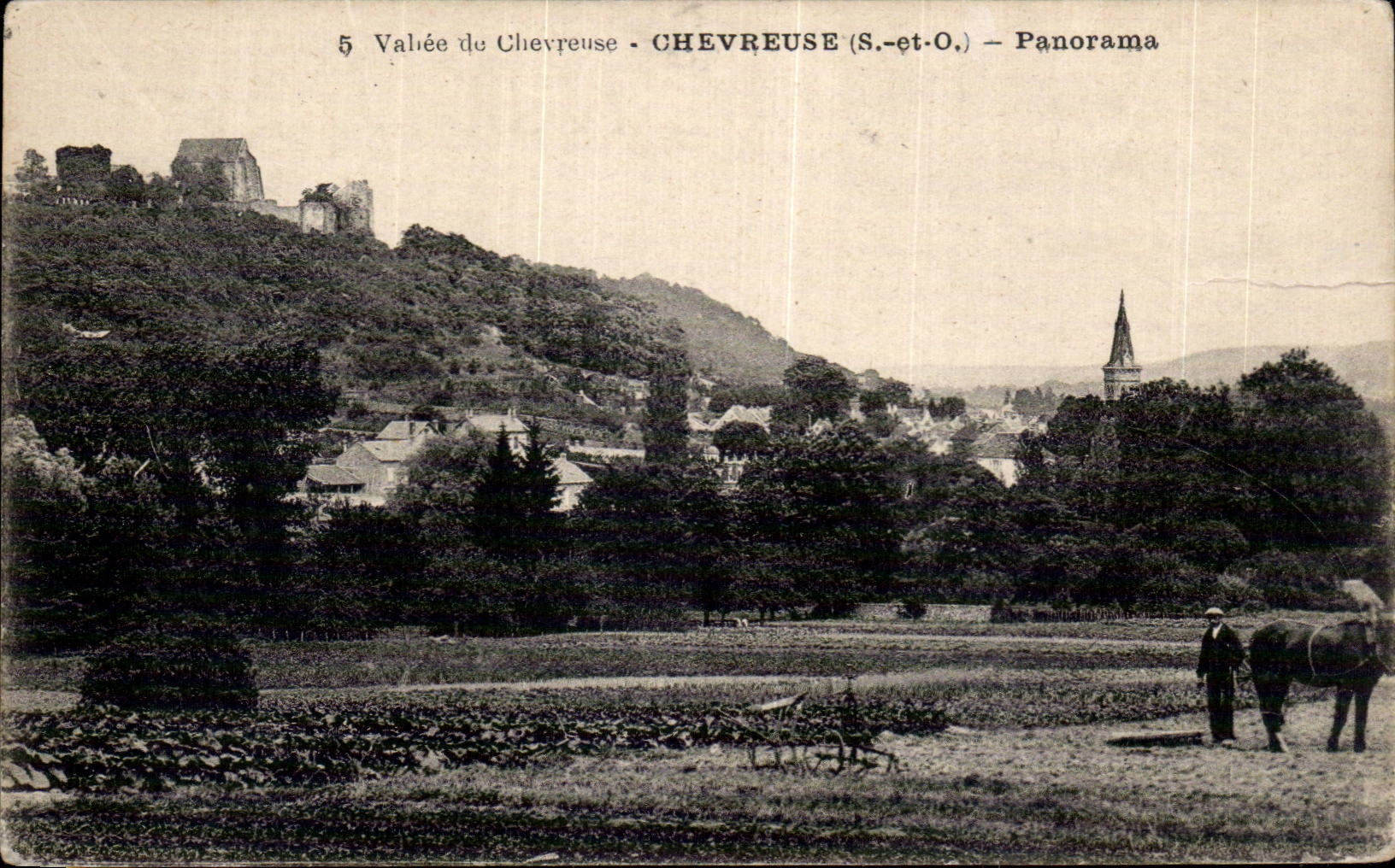 Chevreuse - Panorama - the Valley - CPA