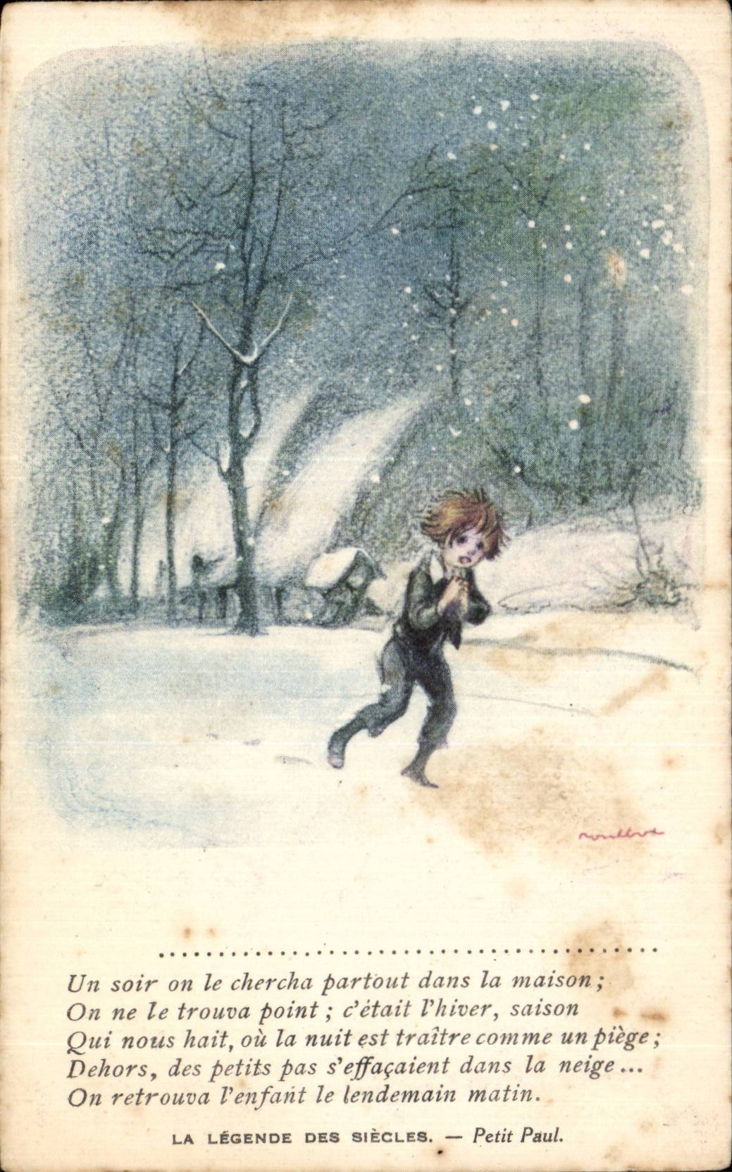 CPA Fantasy Children Poulbot Illustrator the legend of the centuries Small Paul