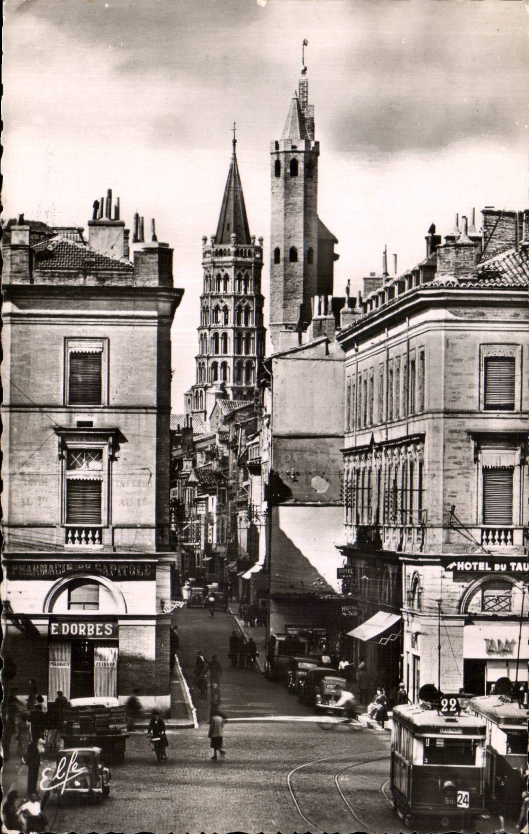 Toulouse - Campana-torre de la iglesia de Notre Dame de Taur - CPA
