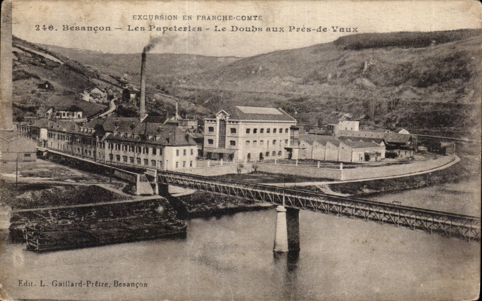 Besancon - Paper mills - Doubs with Close to Be worth - CPA