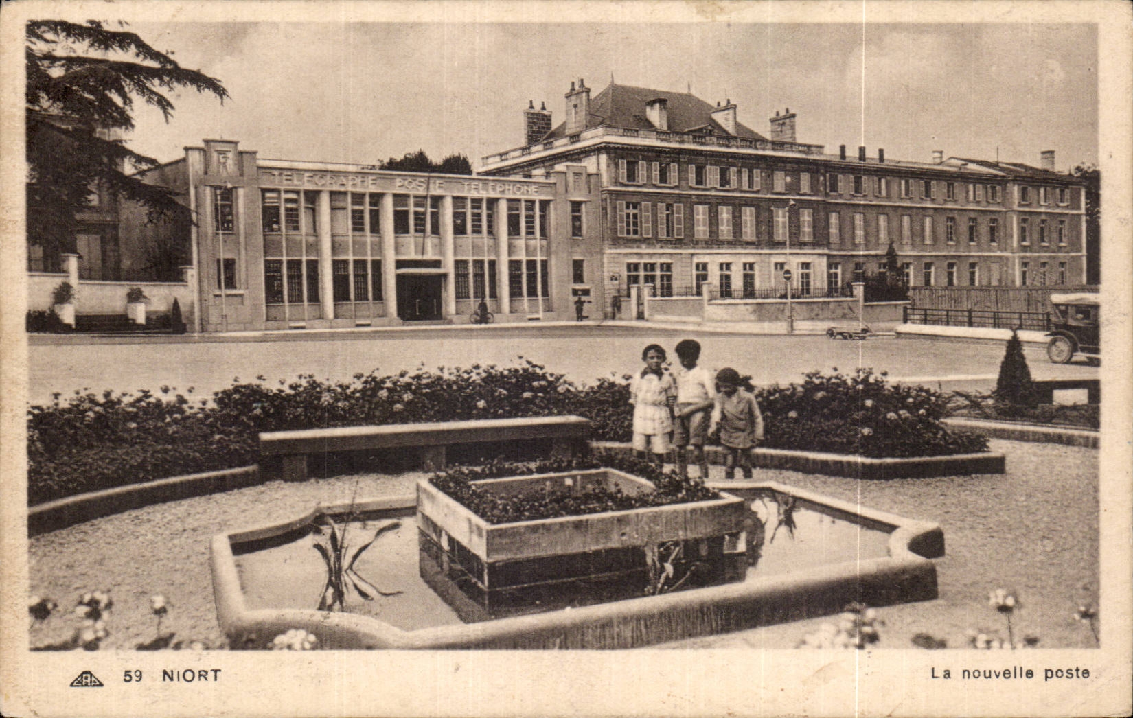 Niort - the New Post office - CPA