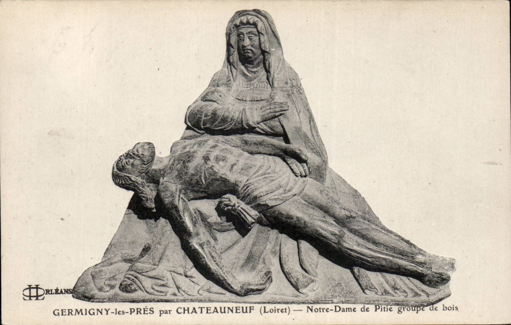 CPA Germigny Near by Chateauneuf Notre Dame de Pitie grouped E wood