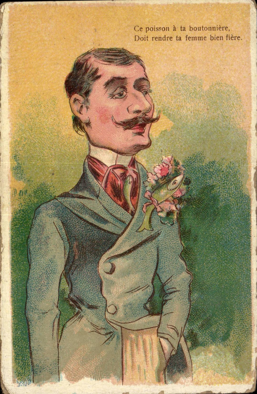 CPA Fantaisie This fish has your buttonhole