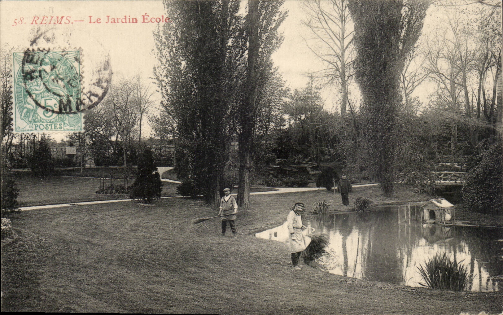 CPA Reims the garden School