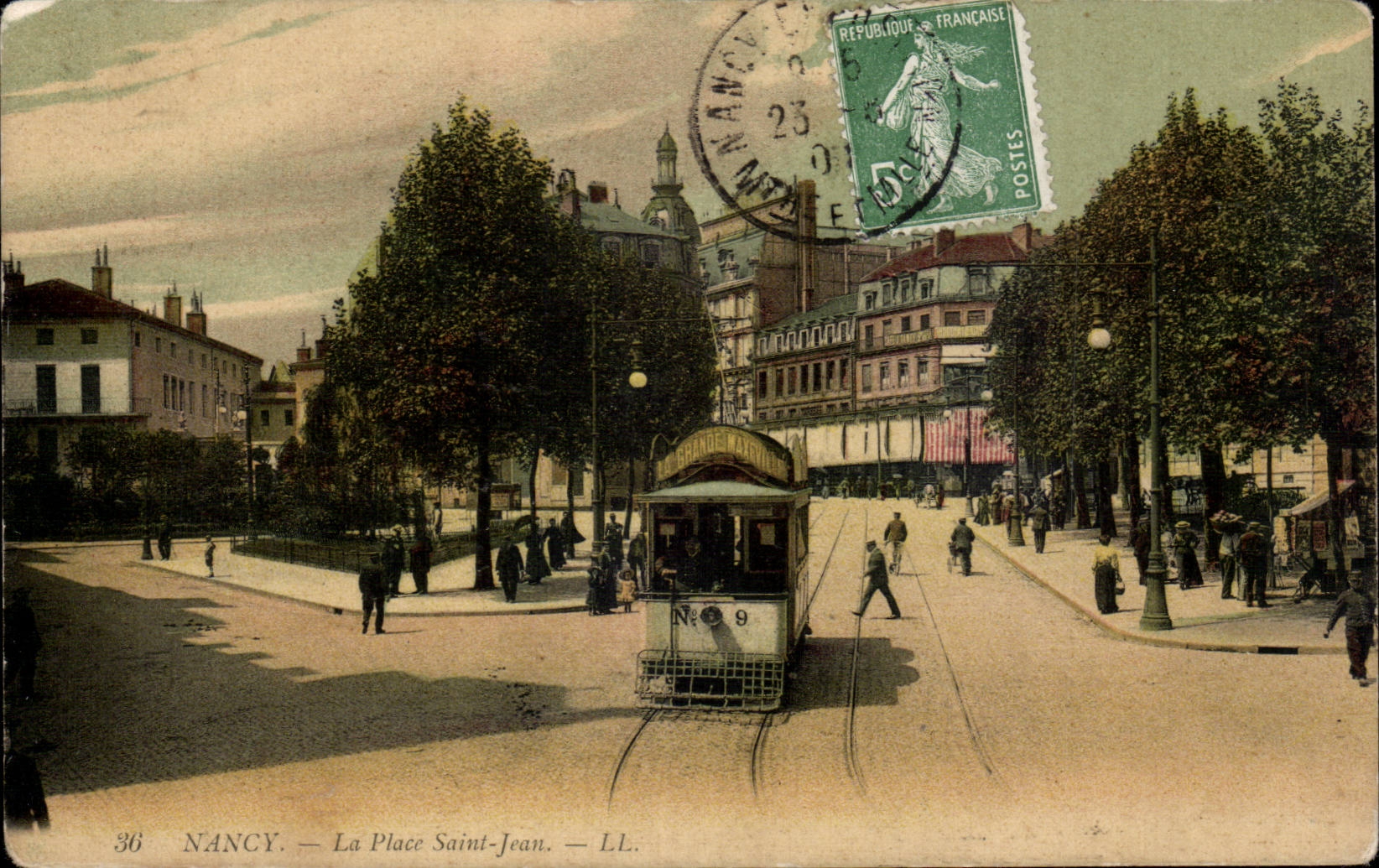 CPA Nancy Place Saint Jean Tramway