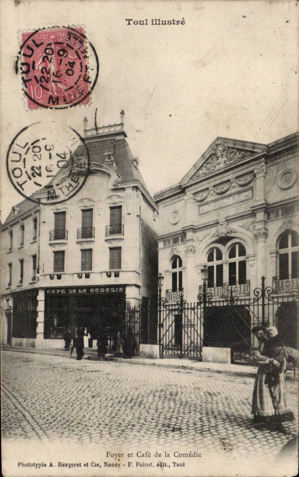 Hogar de CPA Toul y cafe de la comedia