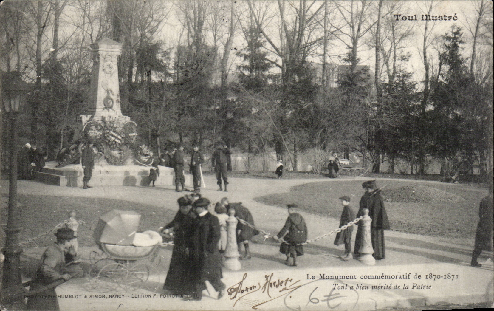 CPA Toul el monumento de 1870 1871