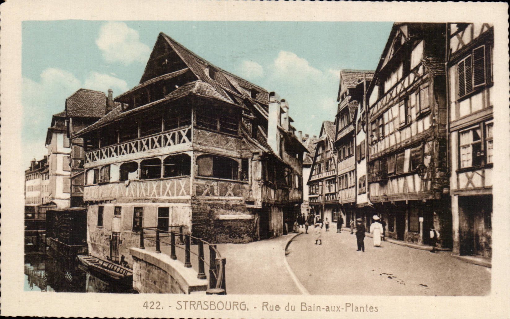 CPA Strasbourg Street of the bath to the plants