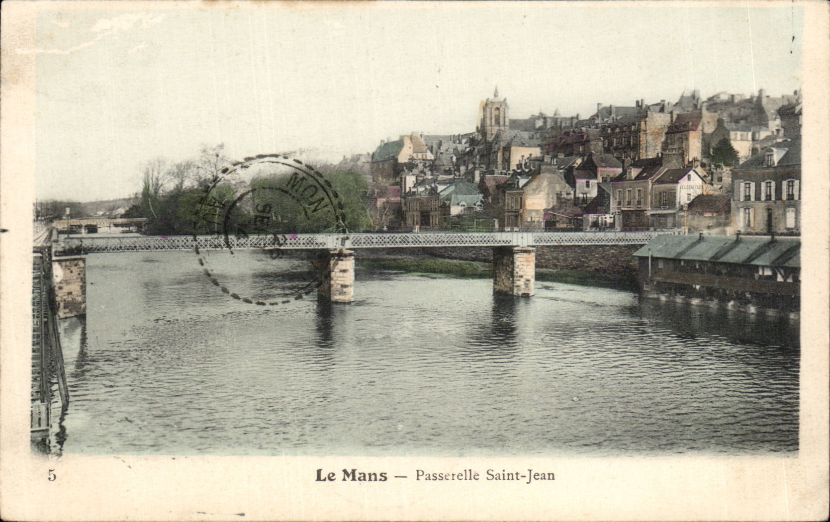 CPA Mans Footbridge Saint Jean