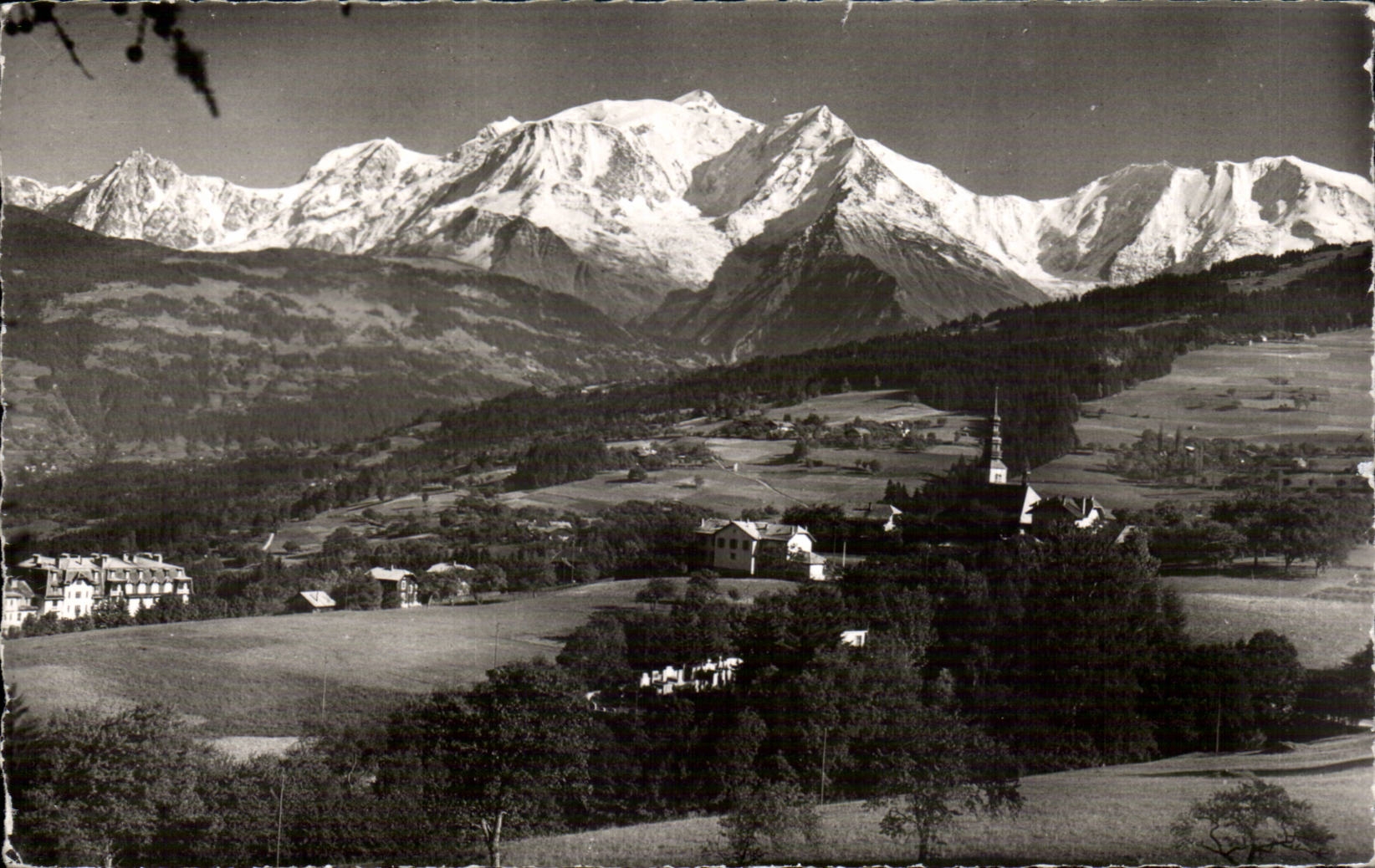 CPSM Combloux View and the Mount Blanc