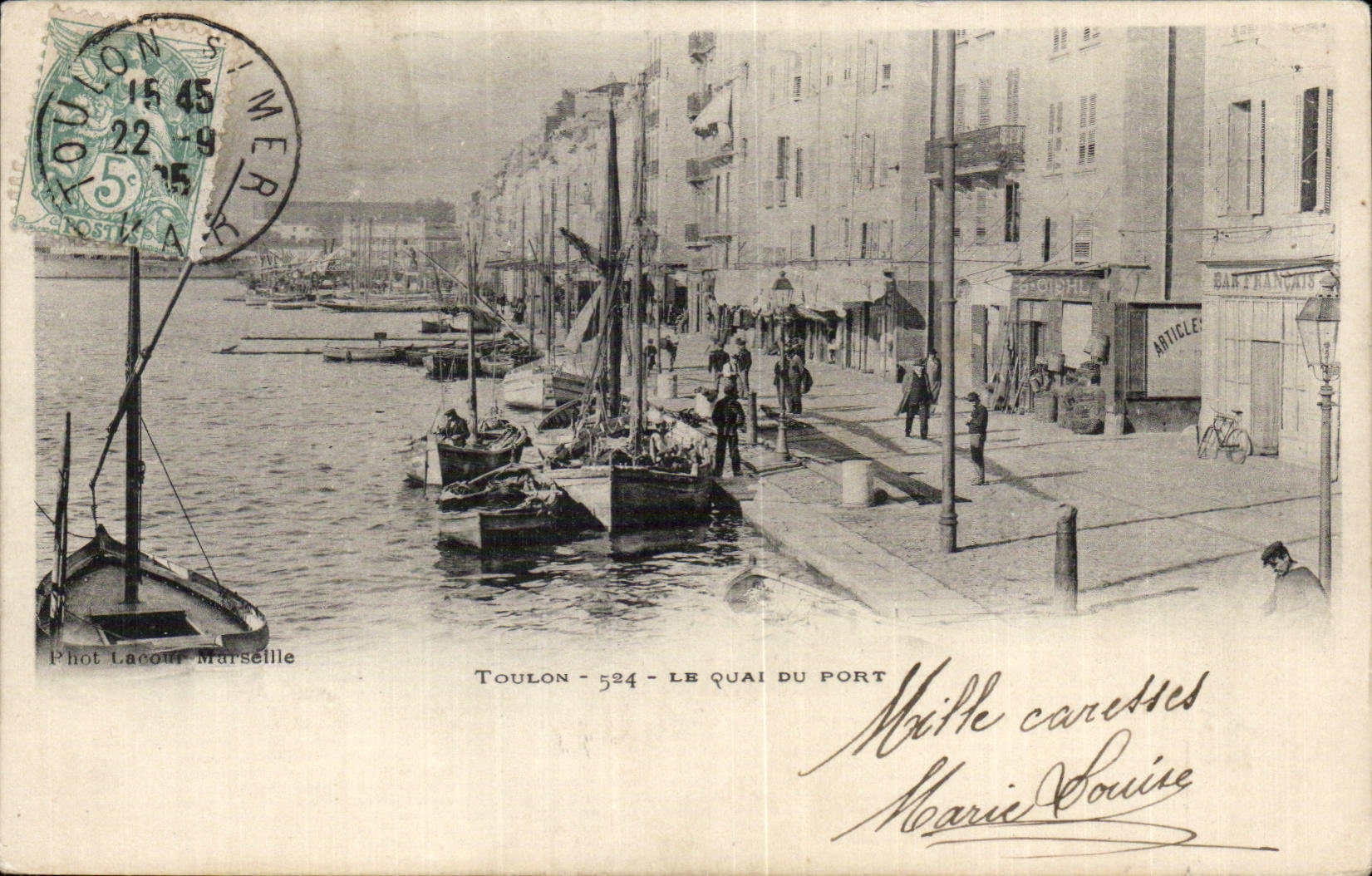 Toulon - the Quay of the Port - CPA