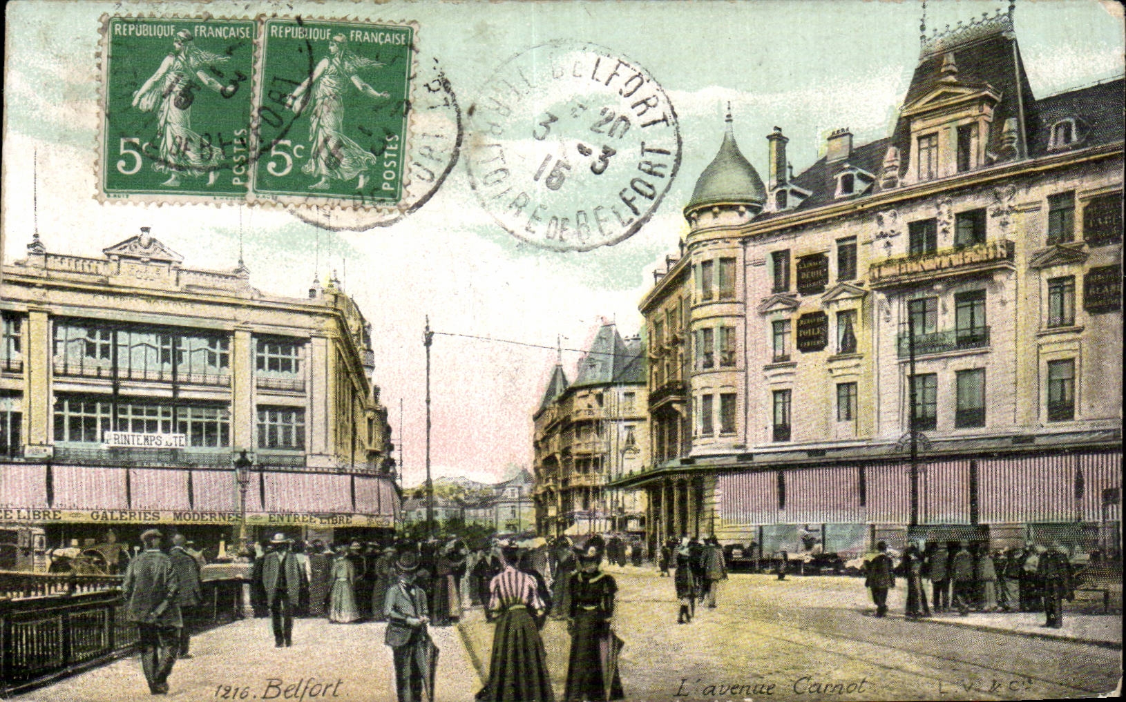 Belfort - Carnot Avenue - CPA