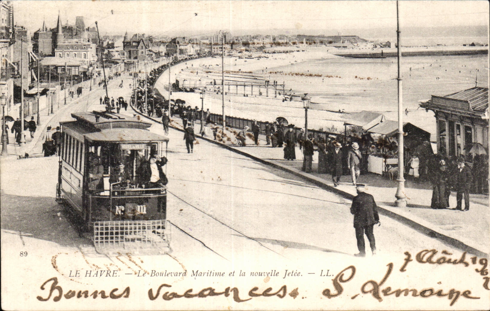 Le Havre - the Maritime Boulevard Tram - CPA