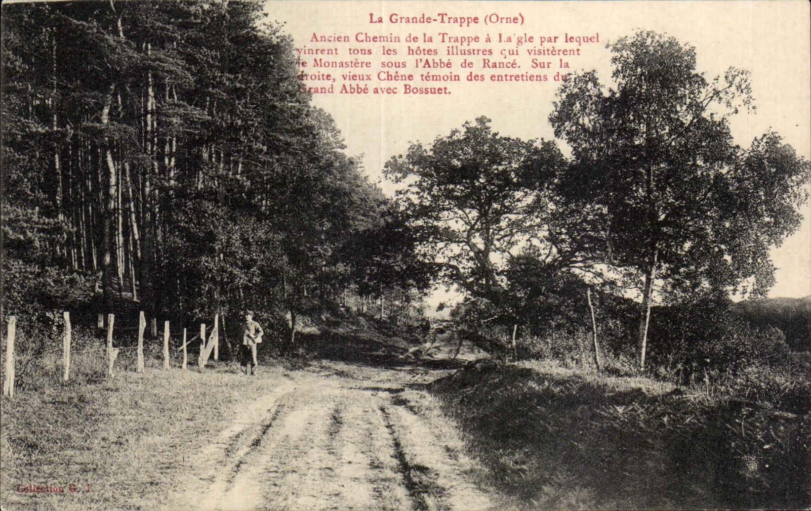 La Grande Trappe - pres Mortagne - Ancien chemin de la Trappe - CPA