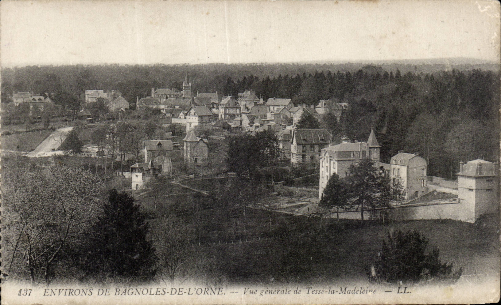 Bagnoles of Orne - View of Tesse the Madeleine - CPA