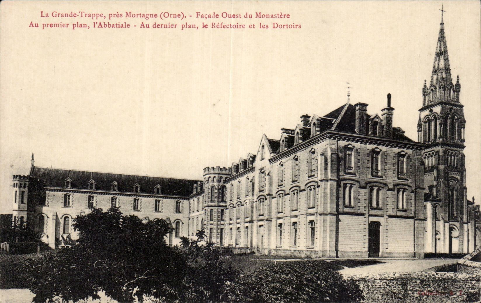 La puerta de trampa grande - Mortagne cercano - el monasterio - CPA