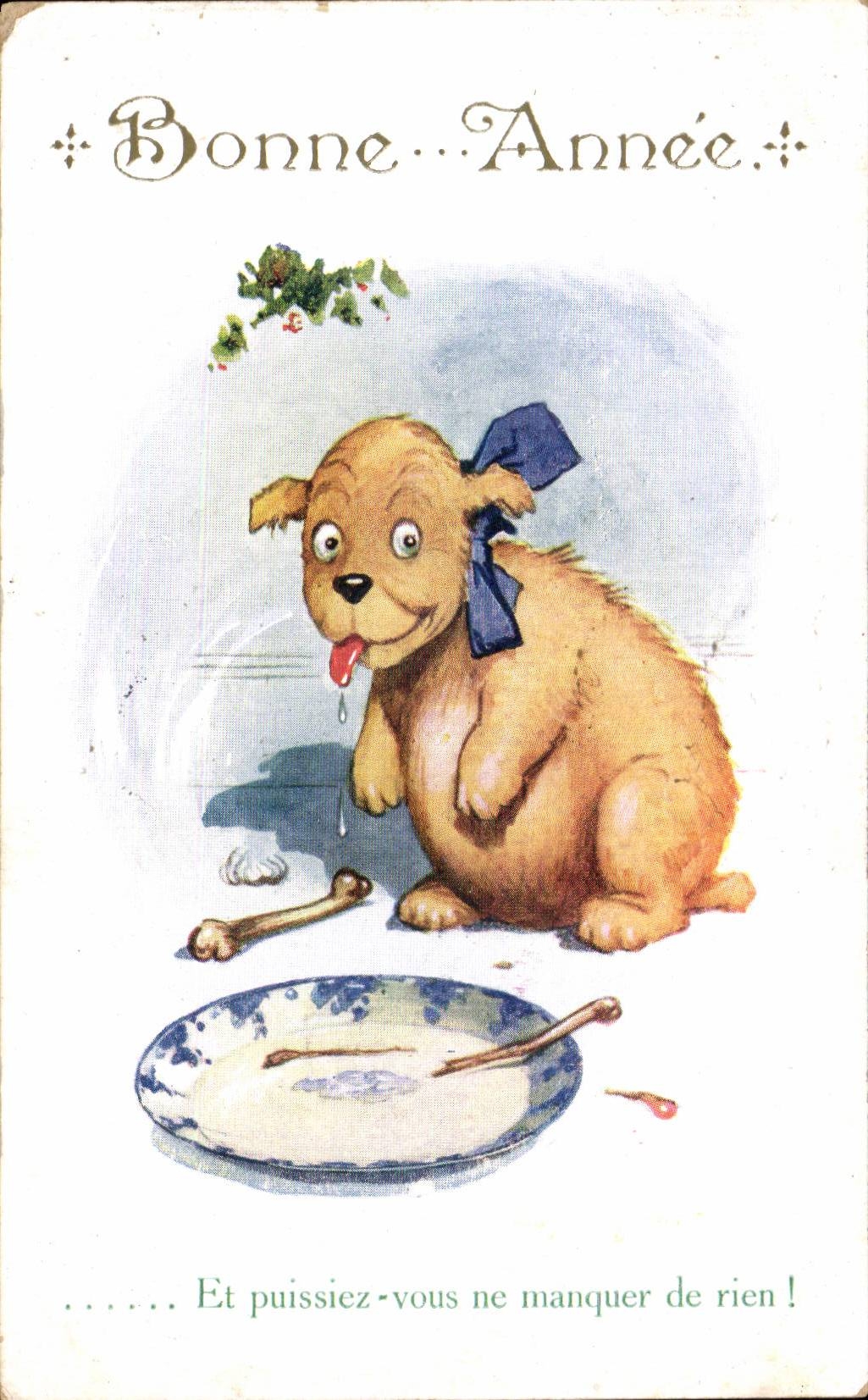 Festivals - Wishes - Holiday - Happy New Year - Happy New Year - Sweet Puppy - CPA