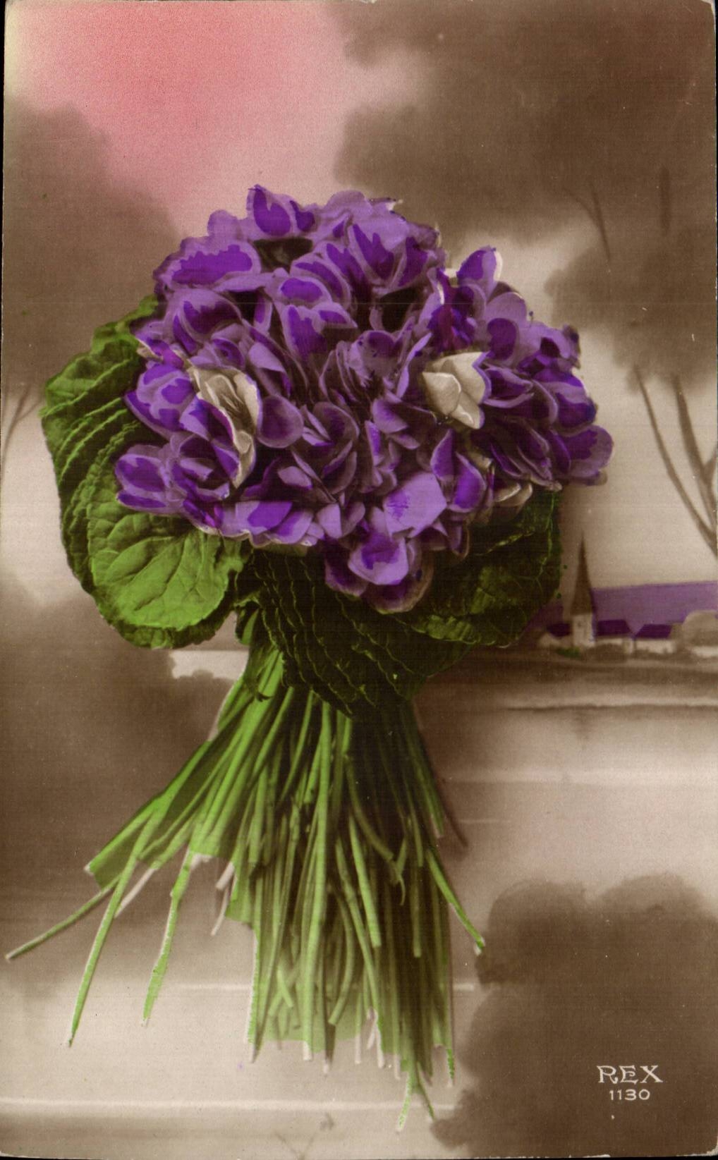 Fleurs pretty bouquet - CPA 