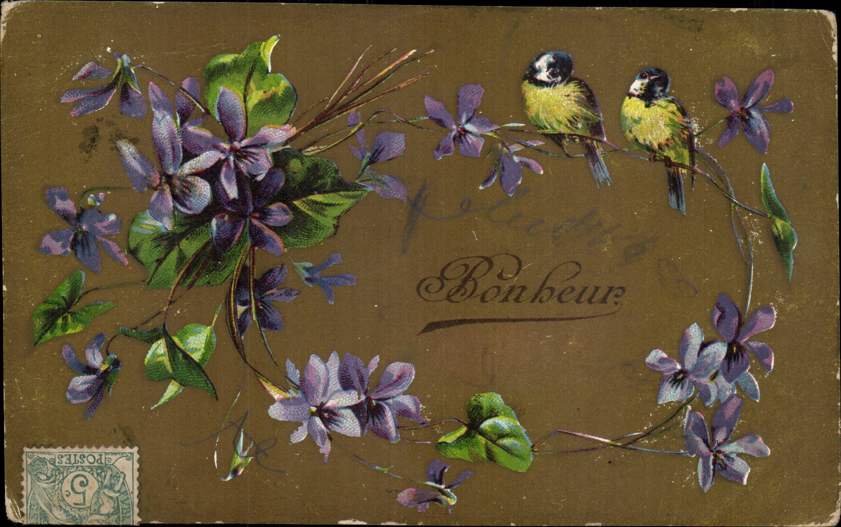 Fleurs Oiseau - Birds - CPA 