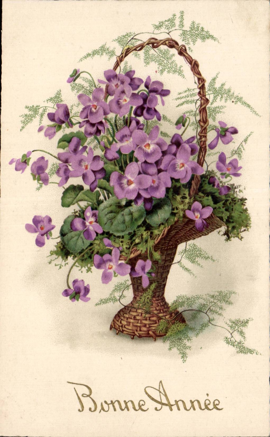 Fleurs Bonne Annee - CPA 