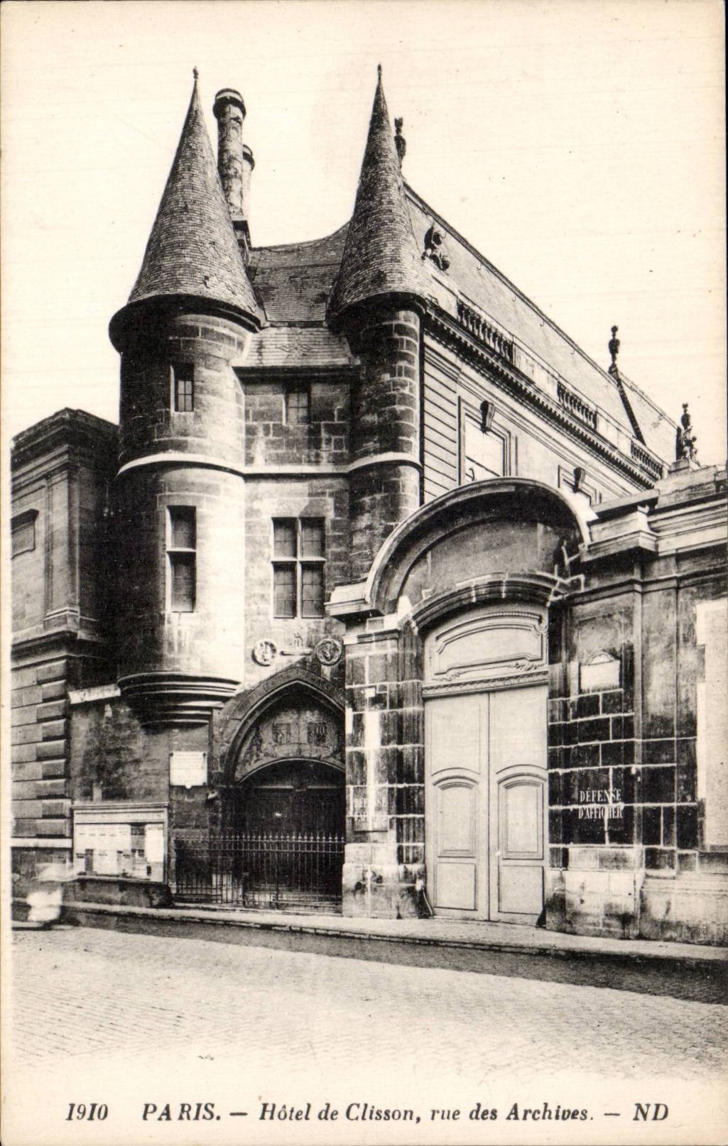 Paris - 3 - Hotel of Clisson - CPA